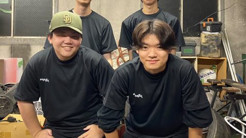 横浜国立大学自動車部様オリジナルTシャツ着用集合お写真全面