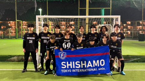 東京国際大学FC.SHISHAMO様オリジナルユニフォーム着用集合お写真