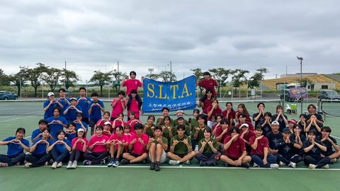 上智大学テニスサークルS.L.T.A.様オリジナルデザインＴシャツ着用集合お写真