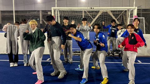 中央大学FC.Celeste様オリジナルスウェットパンツ着用集合お写真