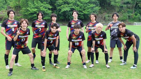 武蔵野大学ソサイチサークル様チームオーダーユニフォーム着用集合お写真