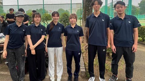 学習院大学OTTER T.C.様オリジナルポロシャツ着用集合お写真