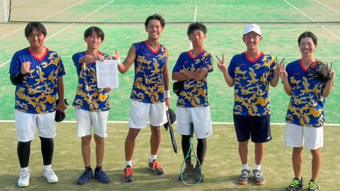 東洋ハイネス様テニスユニフォーム着用集合お写真
