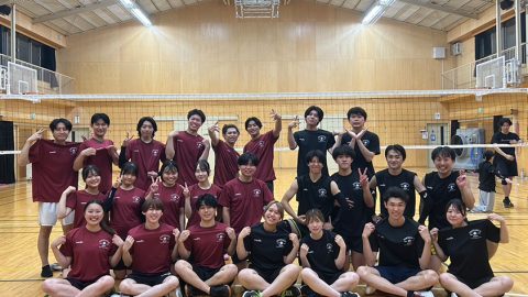 國學院大學バレーボールサークルたまあそび様オリジナルTシャツ着用集合お写真